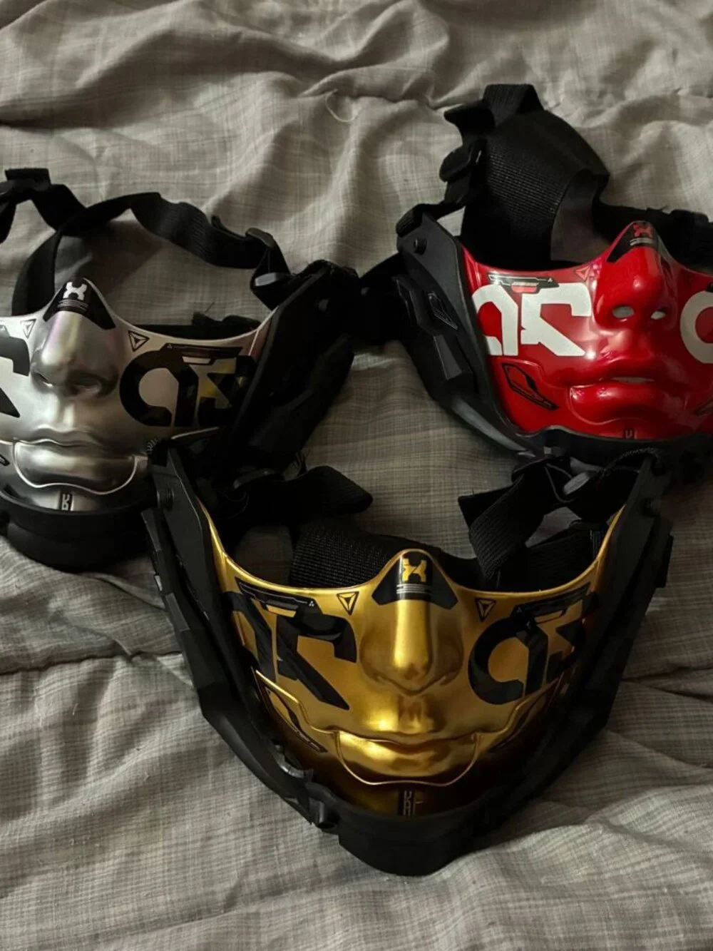 Futuristic Cyberpunk Mecha Mask Bundl - Urban Streetwear Tactical Face Armor New